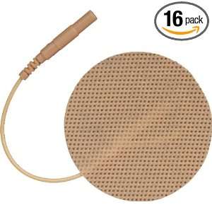  OTC TENS Electrodes 1.25 Round, Tan Mesh Backed   16 Pack 