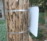   HD AB 10 as shown, mounting an 18 x 12 steel sign to a telephone pole
