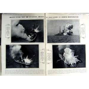   1923 U.S.S BATTLE SHIP ALABAMA PHOSPHORUS BOMB EXPLODE