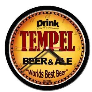  TEMPEL beer and ale cerveza wall clock 