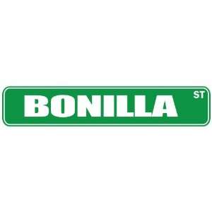   BONILLA ST  STREET SIGN