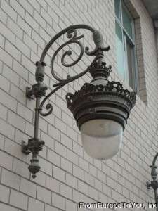 LARGE VICTORIAN STYLE CAST IRON OUTDOOR SCONCES #10  