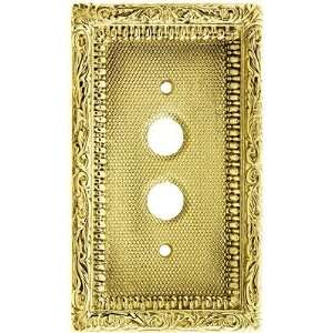 Decorative Switch Plates. Victorian Single Gang Push Button Switch 
