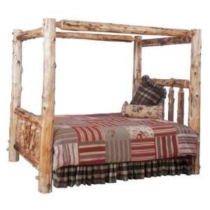  Fireside Lodge 100 / 110 Traditional Cedar Log Canopy Bed 