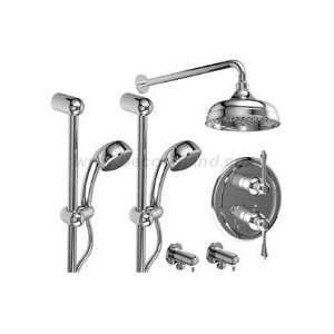 /pressure balance system with 2 hand shower rails and shower head 