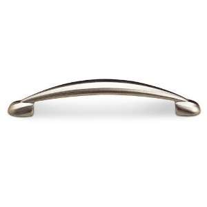 Contemporary expression   6 1/4 centers booted pull in brushed nickel