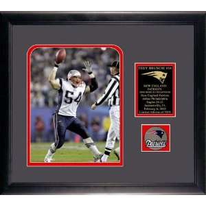 Tedy Bruschi New England Patriots Super Bowl XXXIX Champions Piece