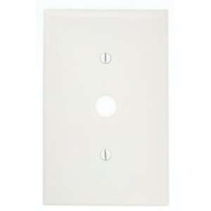 Leviton PJ11 W 1 Gang .406 Inch Hole Telephone/Cable Wallplate, Midway 