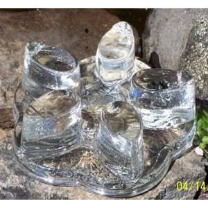  Solid Glass Teapot Warmer with candle