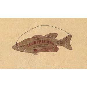    GIANT Fishing Advertising Sign ~ LUCKYs LURES