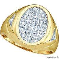   signet ring .25 carats hip hop ice out mans business success  