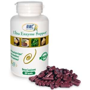  NWC Naturals Ultra Enzyme Support, 200 Count Capsules 
