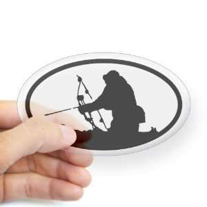  Bowhunting Sports Oval Sticker by  Arts, Crafts 