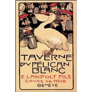  Taverne du Pelican Blanc by Henry Claudius Forestier 12x18 