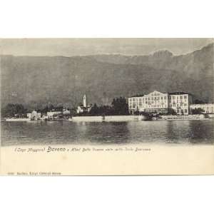   Postcard Hotel Belle Vuecon with view of Isole Borromee   Baveno Italy