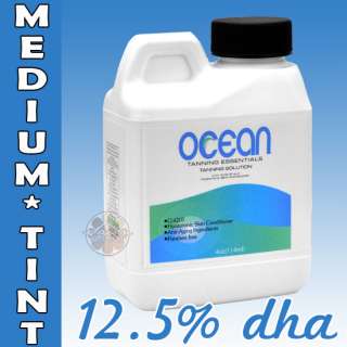 OCEAN MEDIUM TINT Tanning 12.5% DHA Tan Solution Airbrush Spray 4 oz 