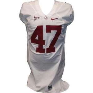  Lundy #47 Alabama 2008 09 Game Issued White Jersey (44 