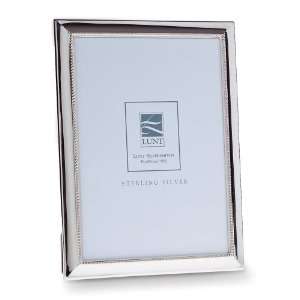 Lunt Bead Sterling Silver 8 by 10 Inch Picture Frame
