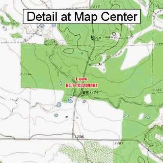  USGS Topographic Quadrangle Map   Lusk, Texas (Folded 