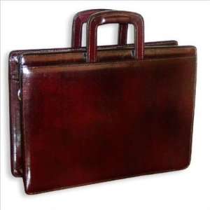    Jack Georges Sienna Leather Top Zip Briefcase