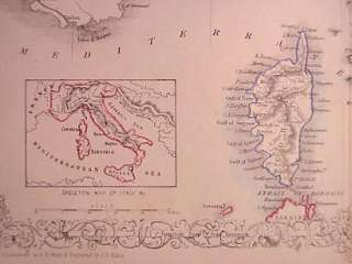 Northern Italy c1855 Tallis original outline color  