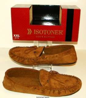 NEW Mens ISOTONER In & Outdoor Boater Moc Slippers XXL  