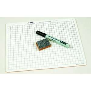   Learning Advantage   Centimeter Grid Dry Erase Board Kit Electronics