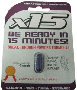 X15 Male Enhancer 24 pack / 1 pill per pk ORIGINAL  