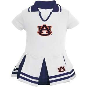  Auburn Tigers White Infant Cheerleader Dress Sports 