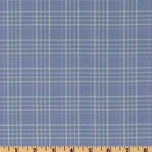  44 Wide Graphic Essentials Plaid Blue Fabric By The Yard 