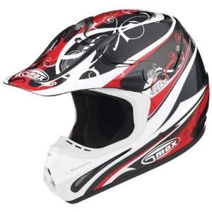  GMAX GM46X Future Full Face Helmet Large  Red Automotive