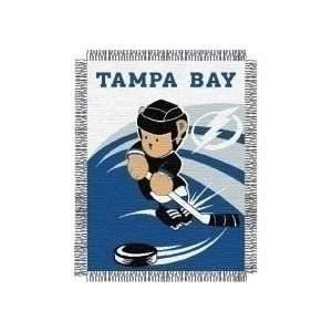  Tampa Bay Lightning Woven Baby Blanket 36 x 48 Sports 