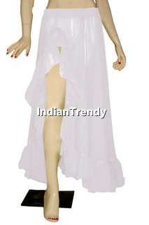 25Colr Ruffle Slit Skirt Belly Dance Costume Boho Gypsy  