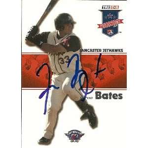  Aaron Bates Signed 2008 Projections Card Boston Red Sox 