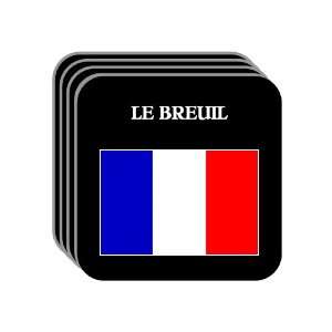  France   LE BREUIL Set of 4 Mini Mousepad Coasters 