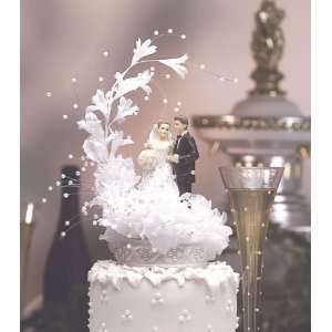  GORGEOUS WEDDING LACE CAKE TOP TOPPER 