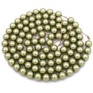   Light Green Swarovski Crystal Pearl Beads Parts 6mm