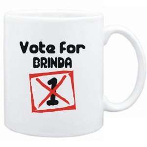  Mug White  Vote for Brinda  Female Names Sports 