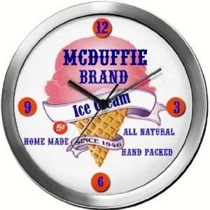  MCDUFFIE 14 Inch Ice Cream Metal Clock Quartz Movement 