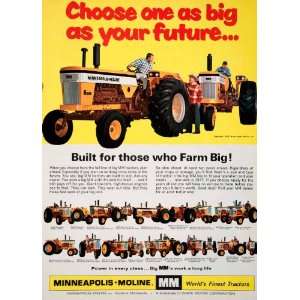  1967 Ad Minneapolis Moline Tractor Hopkins Minnesota White 