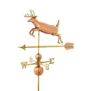   40 Leaping Deer Weathervane Weathered Copper