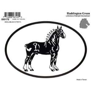  Belgian Draft Horse Oval Decal