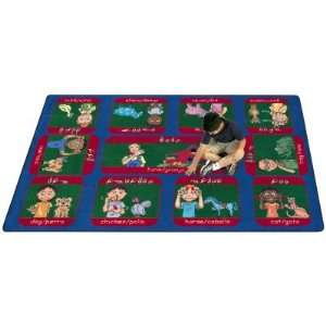 Joy Carpets Signs on the Farm Kids Area Rug, 10 ft. 9 in. x 13 ft. 2 