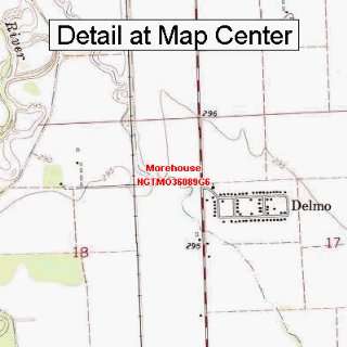 USGS Topographic Quadrangle Map   Morehouse, Missouri (Folded 