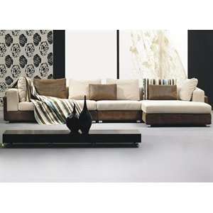    EHO Studios Q 832 311A White Brown Sectional