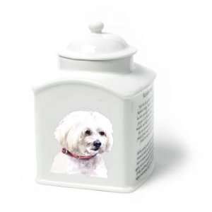  Maltese Dog Van Vliet Porcelain Memorial Urn Everything 