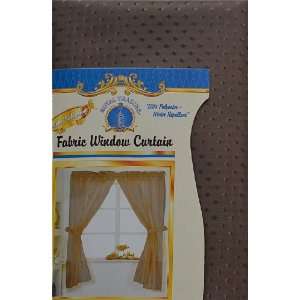  LIGHT BROWN Double Swag Fabric Window Curtain 70 x 55 