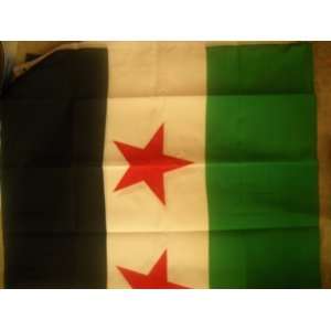  Syrian Flag   3ft By 5 Ft   2 Pcs for $15 