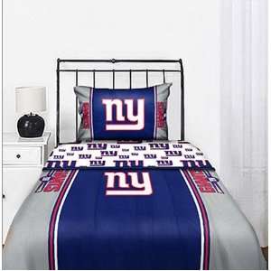 NY Giants NFL Full Comforter & Sheet Set (5 Piece Bedding)  