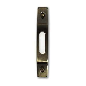  Craftmade BS3 AB Rectangle Surface Lighted Push Doorbell 